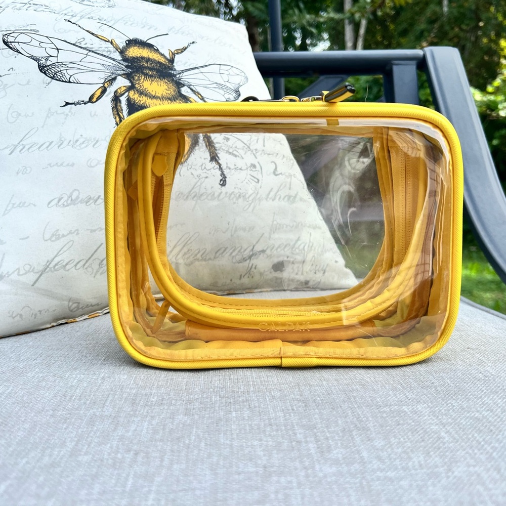 CALPAK Small Cosmetic Case Lemon 🍋 Yellow